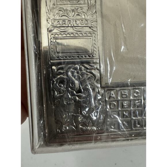 Vintage Empire Pewter Baby Picture Frame * Rare NEW In Package* Stork Nursery - Picture 12 of 15